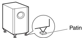 ONKYO HT-S6200 - Utiliser les patins pour le subwoofer - 1