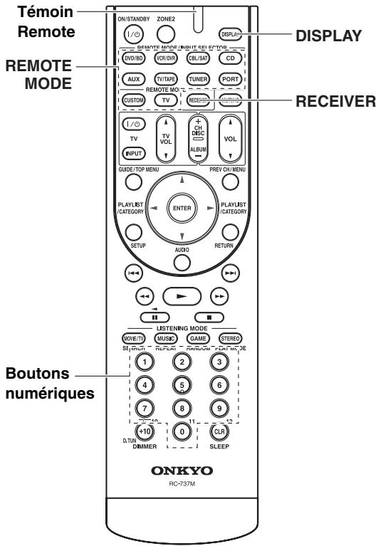 ONKYO HT-S6200 - Entrer un code de télécommande - 1