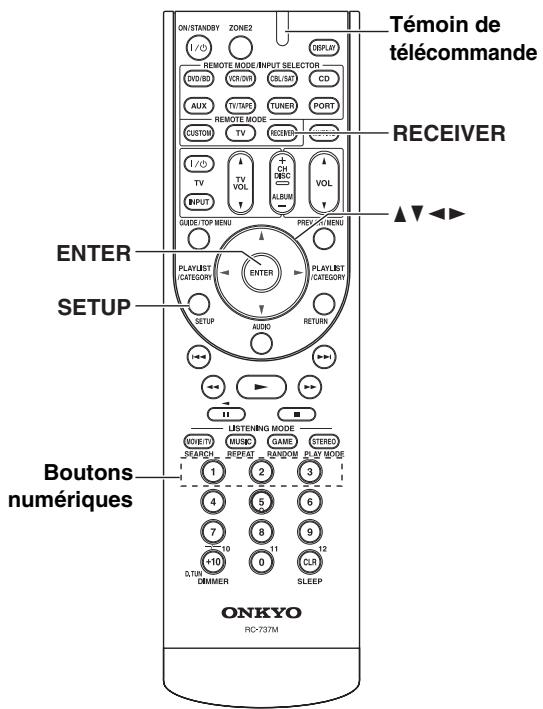 ONKYO HT-S6200 - Proédures courantes du menu de configuration - 1
