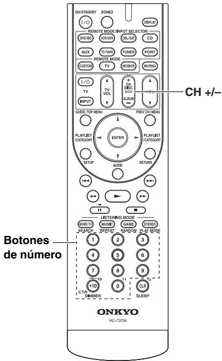 ONKYO HT-S6200 - Selecciónar presintonías - 2