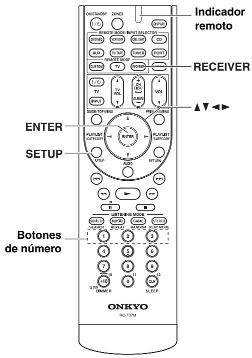 ONKYO HT-S6200 - Procedimientos comunes en el menu de configuración - 1