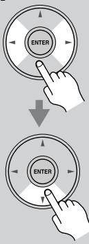 ONKYO HT-S9100THX - Appuyez sur le bouton [RECEI-VER] REMOTE MODE puis sur le bouton [SETUP]. - 3