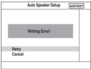 ONKYO HT-S9100THX - Write Error (Error de critura) - 1