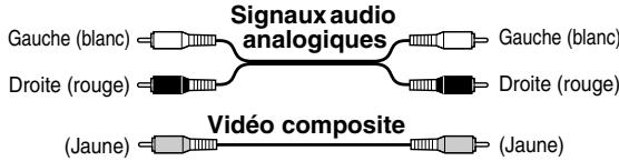 ONKYO HT-S9100THX - Code de couleurs des prises RCA pour apparéils AV - 1