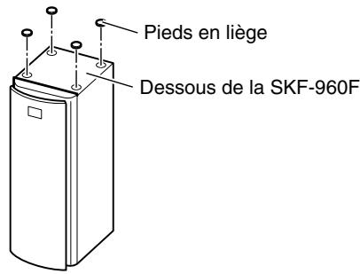 ONKYO HT-S9100THX - Utilisation des pieds en liège pour une assise plus stable - 1