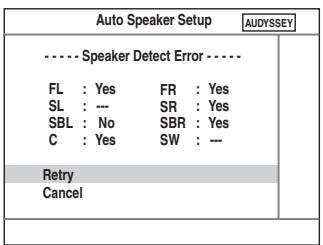 ONKYO HT-S9100THX - Speaker Detect Error - 4