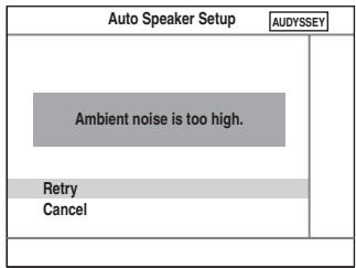 ONKYO HT-S9100THX - - Ambient noise is too high (El ruido ambientale拒 desasiado alto) - 1