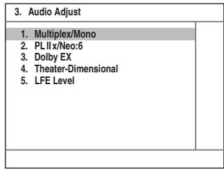 ONKYO HT-S9100THX - Utilice los botones arriba y abajo [▲]/[▼] para seleccionar un ajuste y a continuacion pulse el boton [ENTER]. - 1