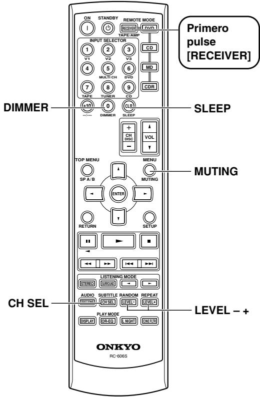ONKYO SKC-330C - Para localizar una emisora que está emitiendo TP, pulse [ENTER]. - 1
