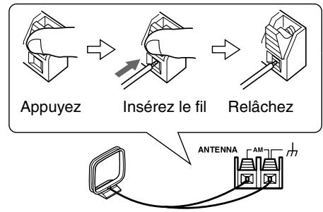 ONKYO SKC-330C - Connexion de l'antenne-cadre AM - 2