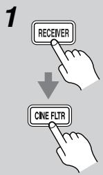 ONKYO SKC-330C - Utilisation de la fonction CinemaFILTER - 1