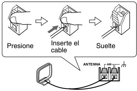 ONKYO SKC-330C - Conectar la antenna en bucle AM - 2