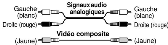ONKYO SKM-330S - Code de couleurs des prises RCA pour apparéils AV - 1