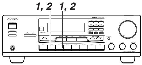 ONKYO TX-8222 - Modification de l'écran d'entrée - 1