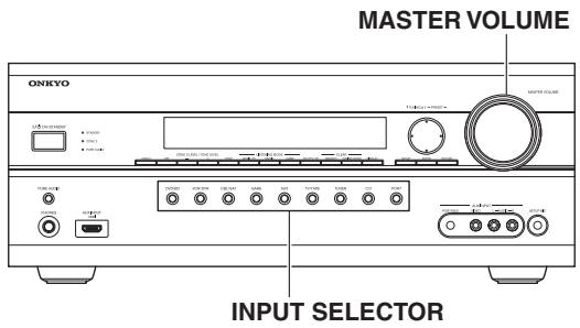 ONKYO TX-SR607 - Selección de la fuente de entrada - 1