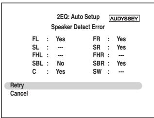 ONKYO TX-SR607 - Speaker Detect Error - 4