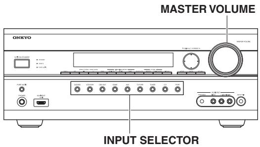 ONKYO TX-SR607 - Sélection de la source d'entrée - 1
