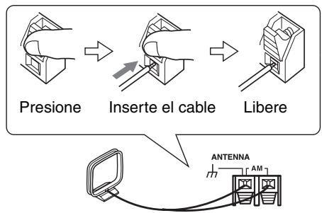 ONKYO TX-SR607 - Conexión de la antenna en bucle de AM - 2