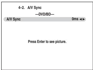 ONKYO TX-SR607 - A/V Sync (Synchronisation A/V) - 1