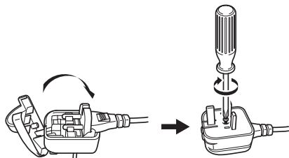 ONKYO TX-SR607 - Adaptateur pour fiche d'alimentation - 1