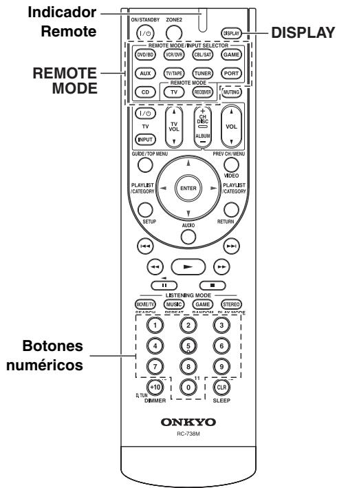ONKYO TX-SR607 - Introduccion de@c Rodrigos de mando a distancia - 1