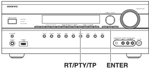 ONKYO TX-SR607 - Cóme escuchar las notifications de tráfico (TP) - 1