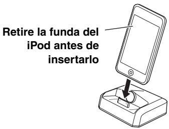 ONKYO TX-SR607 - Colocar el iPod en la Base - 1
