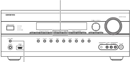 ONKYO TX-SR607 - Selection du mode d'écoute sur le amplitur AV - 1