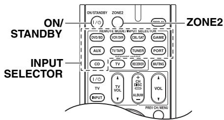 ONKYO TX-SR607 - Contrôle de la zone 2 à l'aide de la télécommande - 1