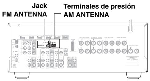 ONKYO TX-SR607 - Conexión de la antenna - 1
