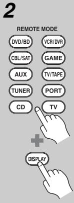 ONKYO TX-SR607 - Cómo restablecer los botones REMOTE MODE - 2