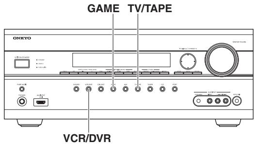 ONKYO TX-SR607 - Modification de l'affichage de l'entrée - 1