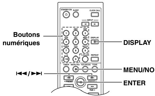 ONKYO CR-715 - Nommer les présélections - 1