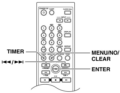 ONKYO CR-715 - Ein- und Ausschalten der Timer - 1