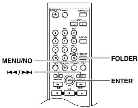 ONKYO CR-715 - Sélection des fichiers MP3 en mode Navigation - 1