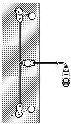 ONKYO CR-715 - Bringen Sie die DAB-Antenne mit Rei-bzwecken an einer Wand oder einem Schrank an. - 1