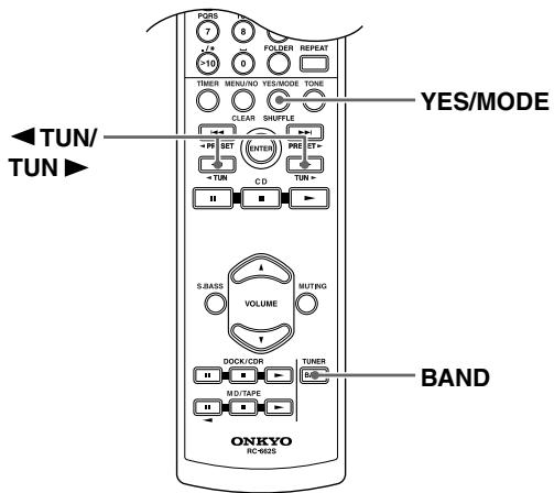 ONKYO CR-715 - Einstellen einer FM-Senderfrequenz - 1