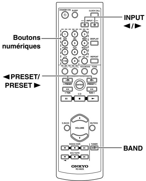 ONKYO CR-715 - Choix d'une préselection - 1