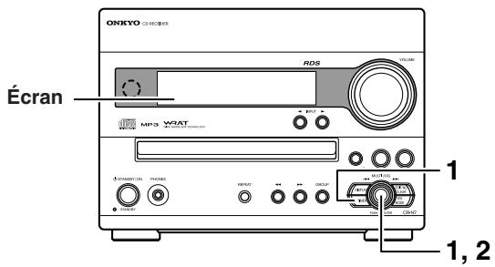 ONKYO CR-N7 - Affichage des réglages des minuteries - 1