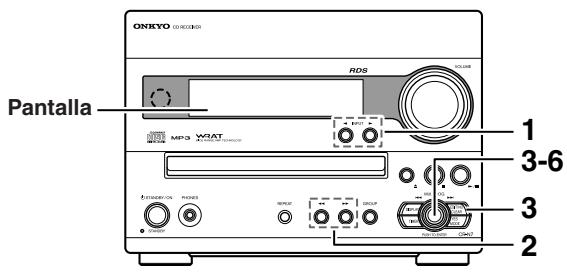 ONKYO CR-N7 - Programación de las emisoras FM/AM una por una – Preset Write - 1