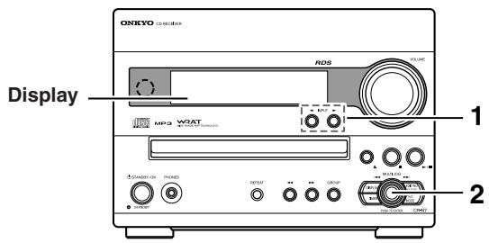 ONKYO CR-N7 - Ascolto di una stazione FM/AM - 1