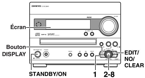 ONKYO CR-N7 - Réglage manuel de l'horloge - 1