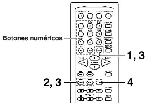 ONKYO CR-N7 - Pulse los botones numéricos para introducer el número de pista. - 2