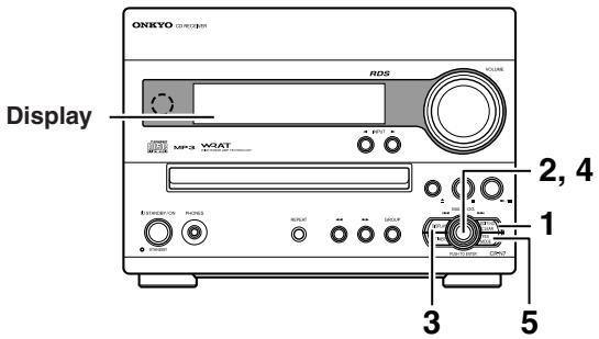 ONKYO CR-N7 - Assegnazione del nome a un canale preselezionato - 1