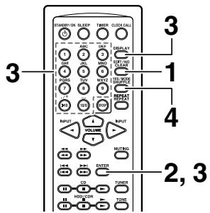 ONKYO CR-N7 - Inserción de characteres desde el mando a distancia - 1