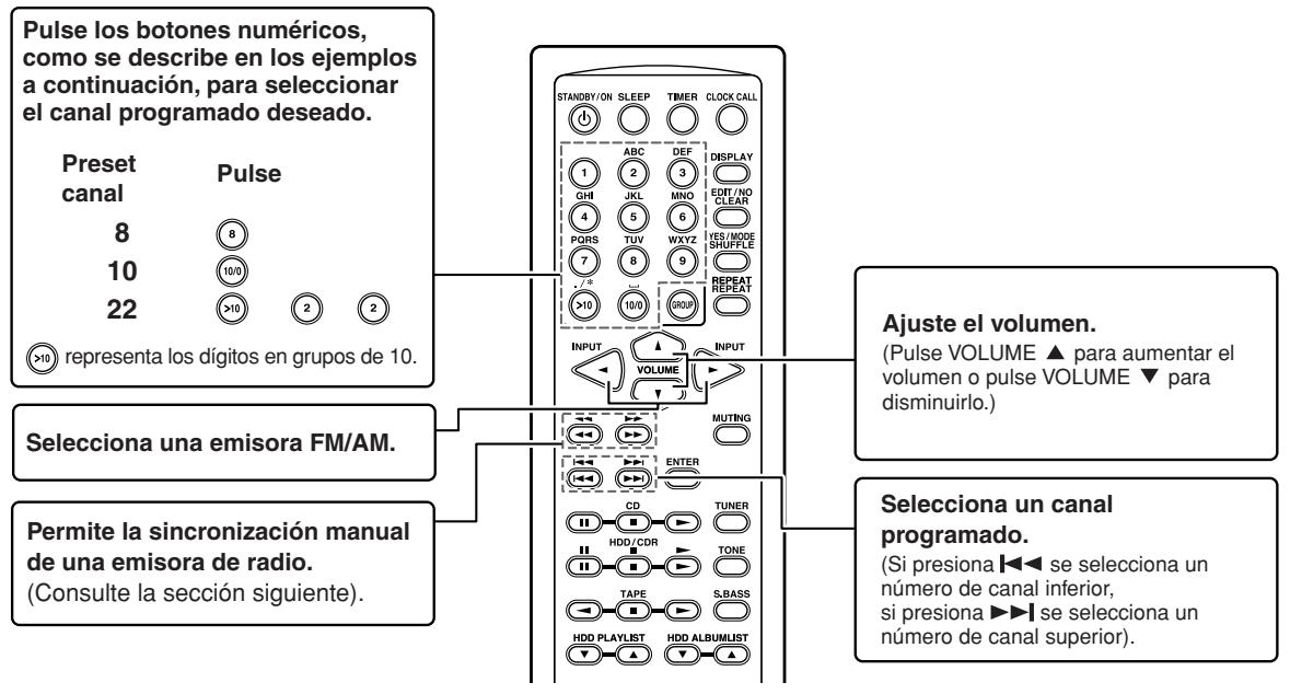 ONKYO CR-N7 - Uso del mando a distancia - 1