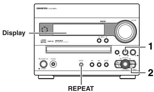 ONKYO CR-N7 - Annullamento del modo di riproduzione - 1