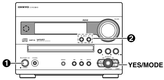 ONKYO CR-N7 - Sintonización manual de una emisora de audio - 1
