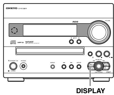 ONKYO CR-N7 - Cambio delle informazioni visualizzate sul display - 1