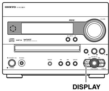 ONKYO CR-N7 - Commutation de l'affichage - 1